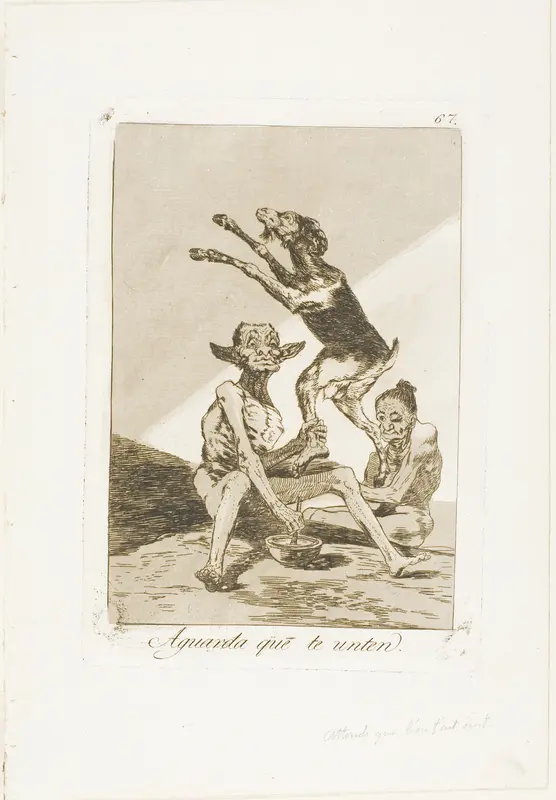 Wait till You've Been Anointed, plate 67 from Los Caprichos