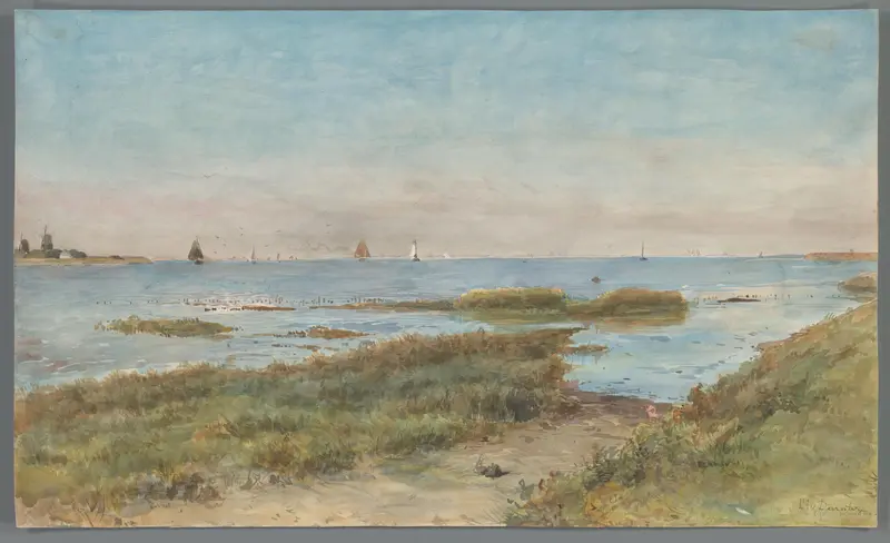 Walkant Zeeuwse wateren Wall Art by Willem Anthonie van Deventer - High-Resolution Digital Print