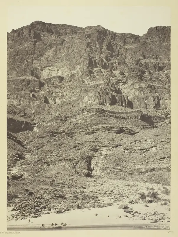 Wall in the Grand Cañon, Colorado River Wall Art by Timothy O'Sullivan - High-Resolution Digital Print