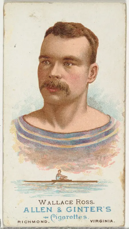 Wallace Ross, Oarsman, from World's Champions, Series 1 (N28) for Allen & Ginter Cigarettes Wall Art by Allen & Ginter - High-Resolution Digital Print