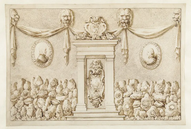 Wand van een schelpenkabinet Wall Art by Gillis van Scheyndel (I) - High-Resolution Digital Print