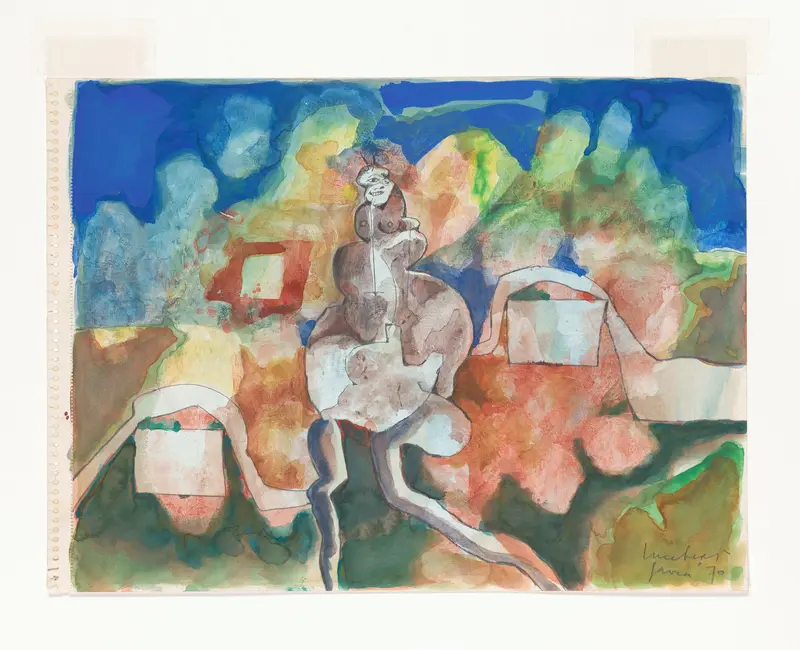Wandelende vrouw Wall Art by Unknown - High-Resolution Digital Print