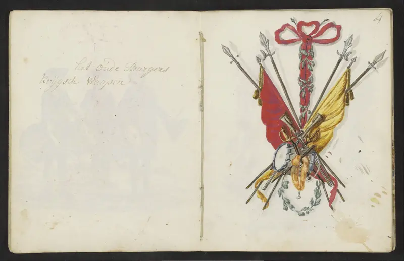 Wapen van de Amsterdamse schutterij van 1770-1783 Wall Art by S.G. Casten - High-Resolution Digital Print