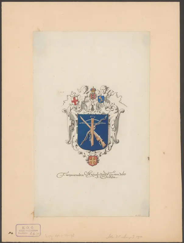 Wapen van de Amsterdamse schutterij Wall Art by anonymous - High-Resolution Digital Print