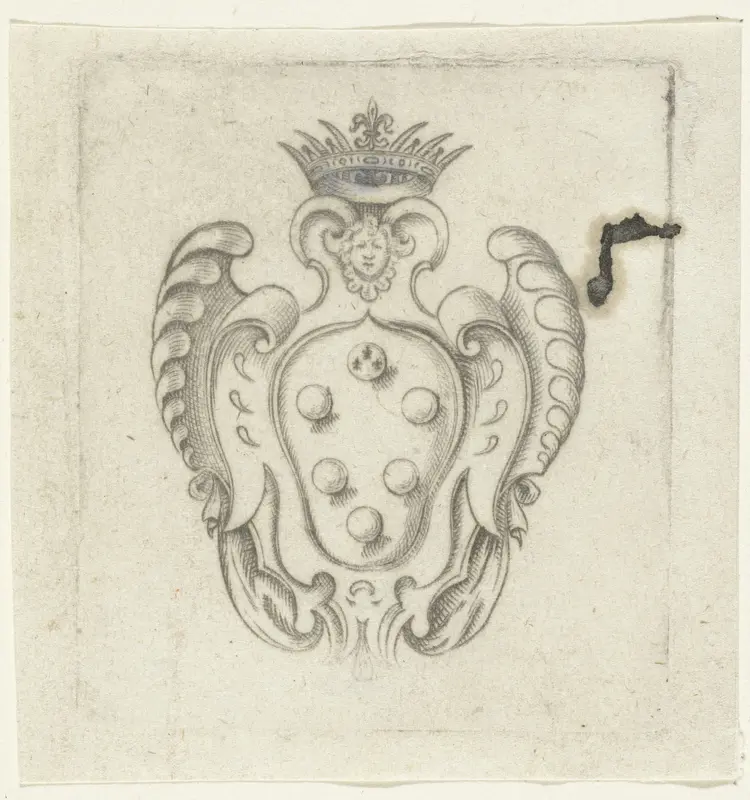 Wapen van de familie De' Medici Wall Art by Unknown - High-Resolution Digital Print