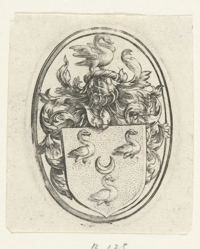 Wapen van de familie Out Wall Art by Hendrick Goltzius - High-Resolution Digital Print