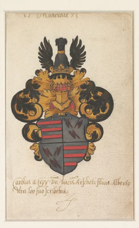 Wapen van Karel III van Croÿ Wall Art by Unknown - High-Resolution Digital Print