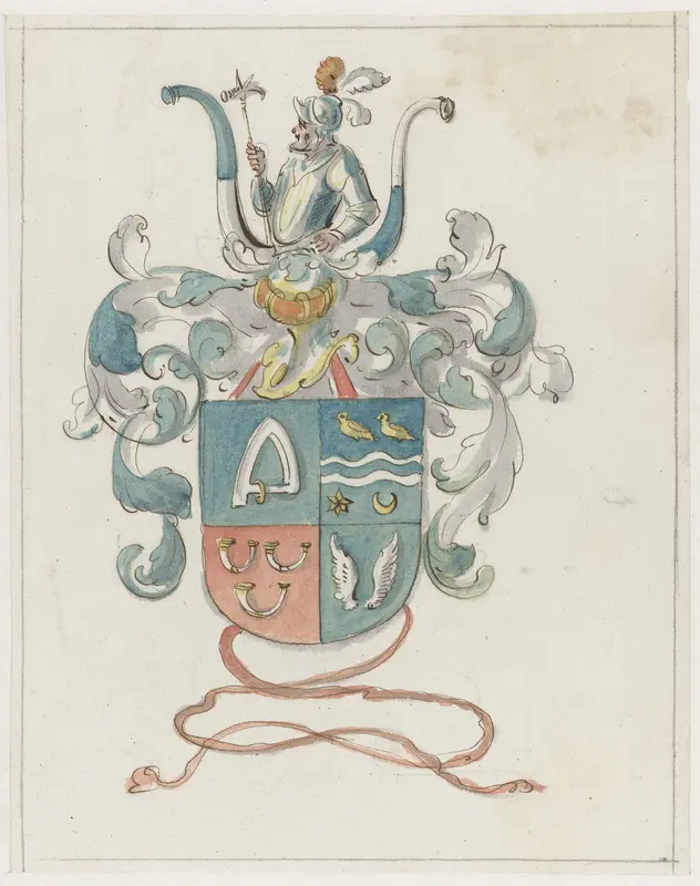 Wapenschild van de familie Overlander Wall Art by Pieter Jansz - High-Resolution Digital Print