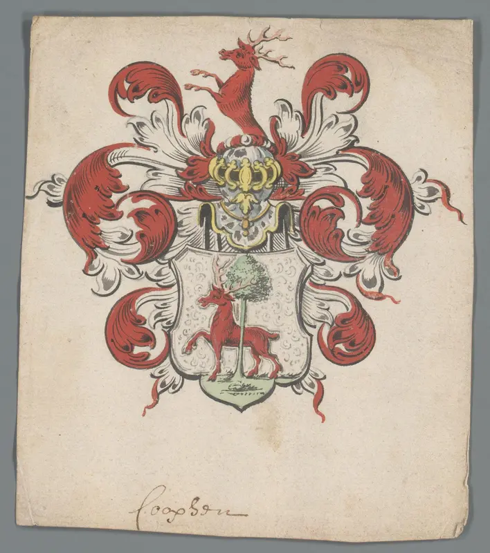 Wapenschild van het geslacht Coophen Wall Art by anonymous - High-Resolution Digital Print