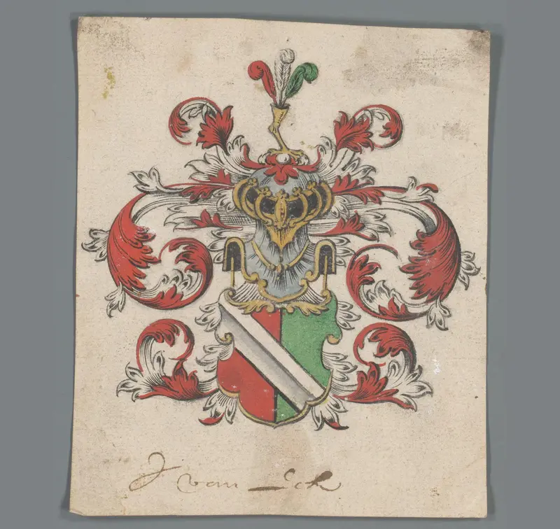 Wapenschild van het geslacht Van Eck Wall Art by anonymous - High-Resolution Digital Print