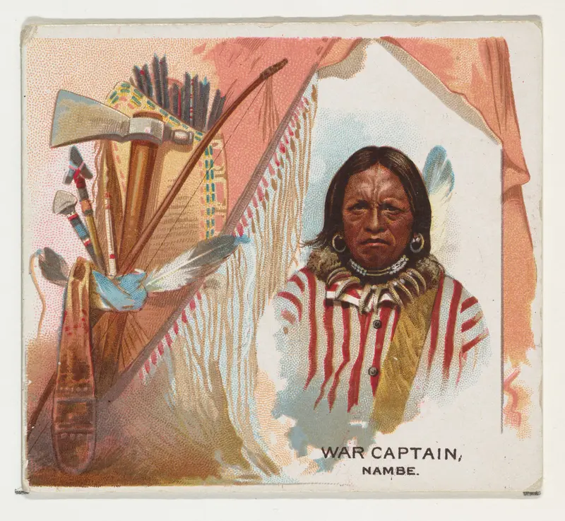 War Captain, Nambe, from the American Indian Chiefs series (N36) for Allen & Ginter Cigarettes Wall Art by Allen & Ginter - High-Resolution Digital Print