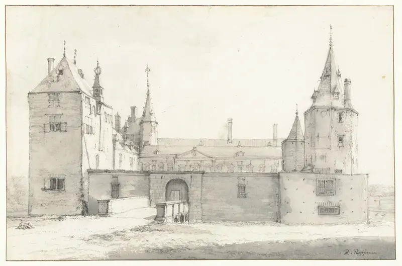 Warmond Castle Wall Art by Roelant Roghman - High-Resolution Digital Print
