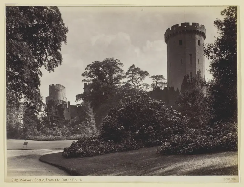 Warwick Castle, from the Outer Court Wall Art by Francis Bedford - High-Resolution Digital Print