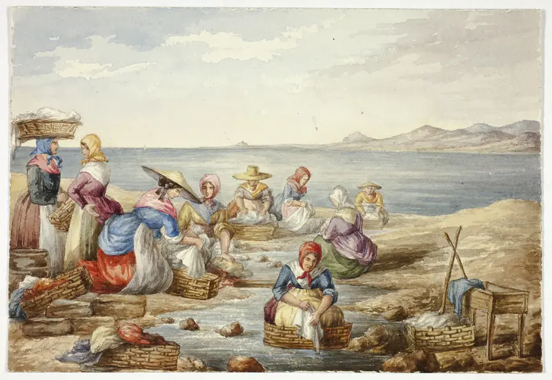 Washerwoman at Nice Wall Art by Elizabeth Murray - High-Resolution Digital Print
