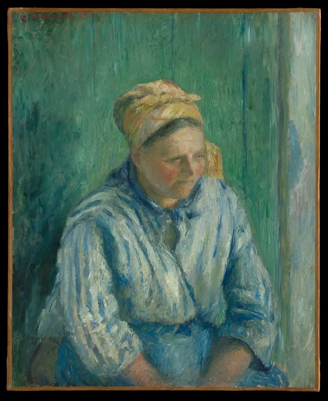 Washerwoman, Study Wall Art by Camille Pissarro - High-Resolution Digital Print