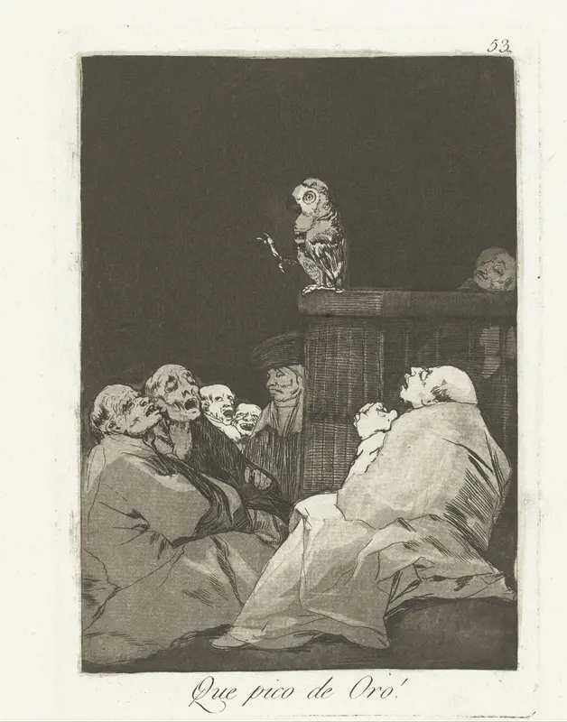 Wat een gouden snavel! Wall Art by Francisco de Goya - High-Resolution Digital Print