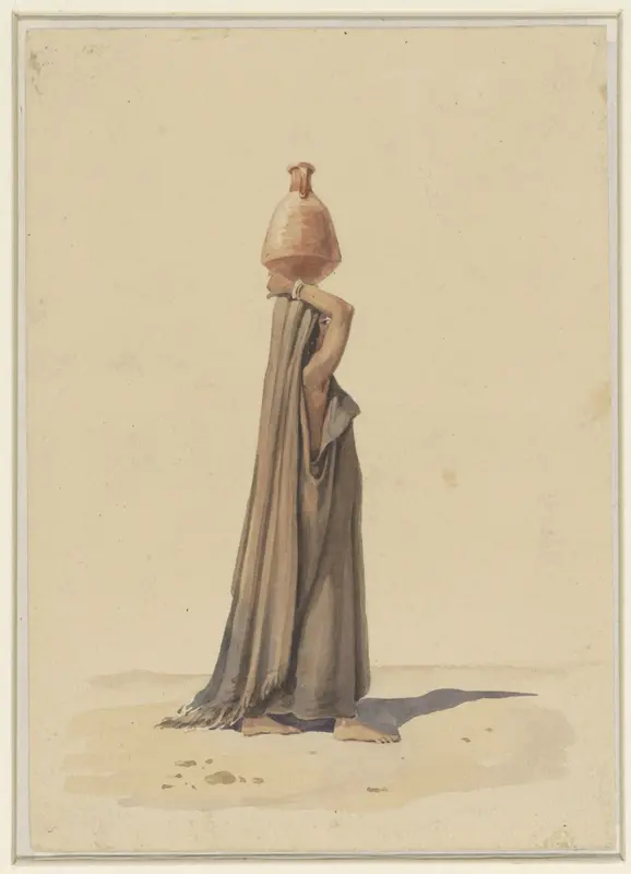 Waterdraagster Wall Art by Émile Prisse d'Avennes - High-Resolution Digital Print