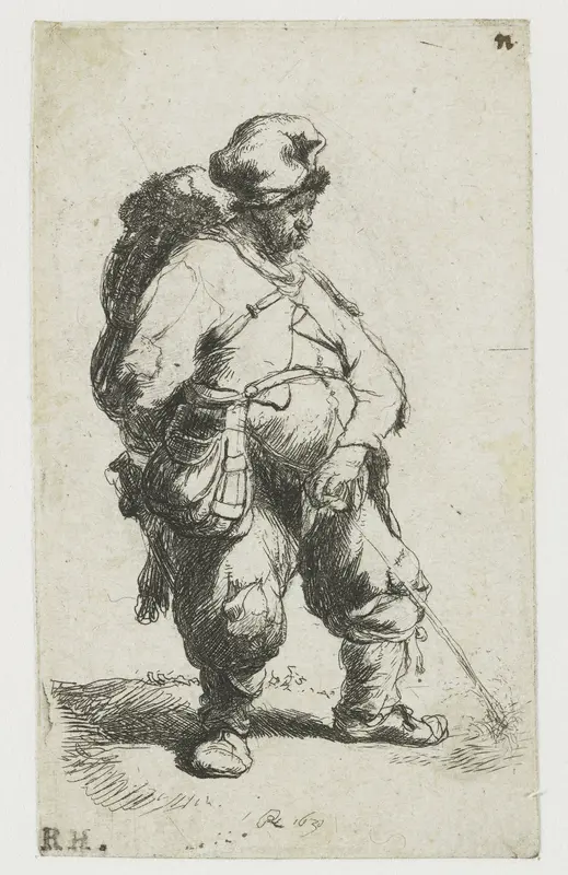 Waterende man Wall Art by Unknown - High-Resolution Digital Print