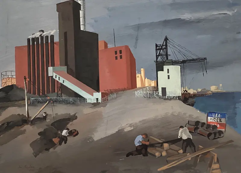 Waterfront Wall Art by Joseph Kaplan - High-Resolution Digital Print