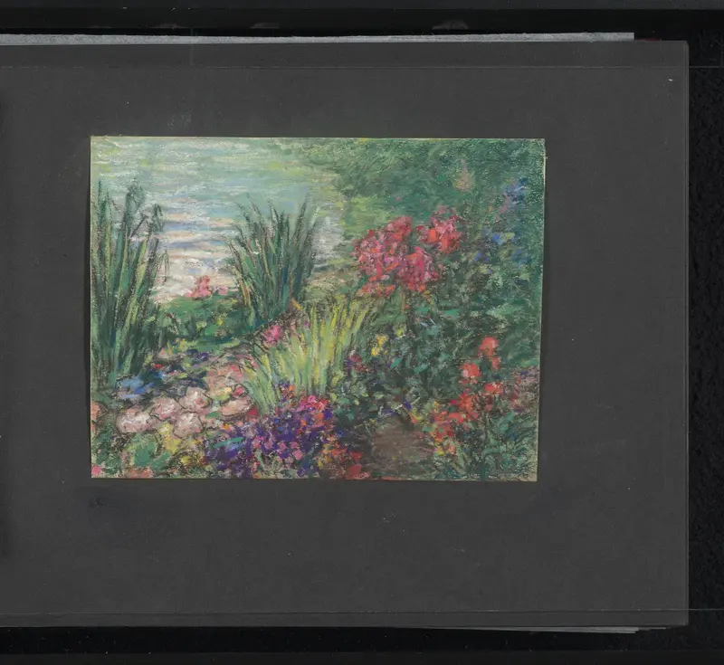 Waterkant met bloemen Wall Art by Carel Nicolaas Storm van 's-Gravesande - High-Resolution Digital Print