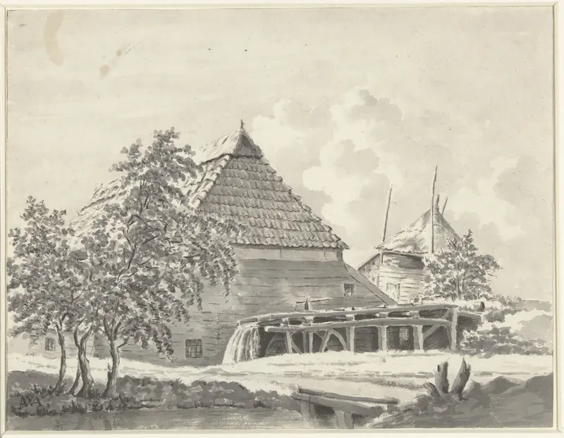 Watermolen Wall Art by Monogrammist AWA - High-Resolution Digital Print