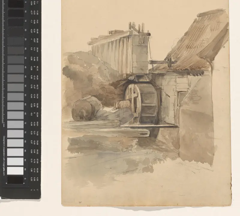 Watermolen Wall Art by Jan Bedijs Tom - High-Resolution Digital Print