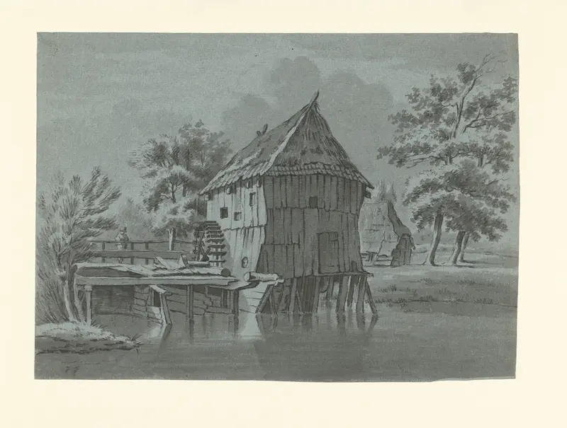 Watermolen Den Haller te Diepenheim Wall Art by Gerrit Hulseboom - High-Resolution Digital Print