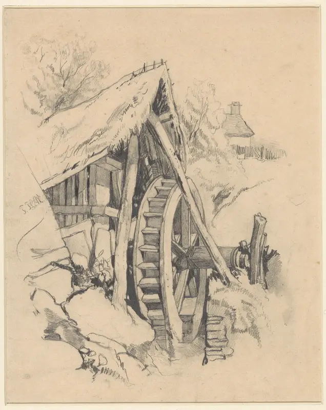 Watermolen in heuvellandschap Wall Art by Frederik Hendrik Weissenbruch - High-Resolution Digital Print