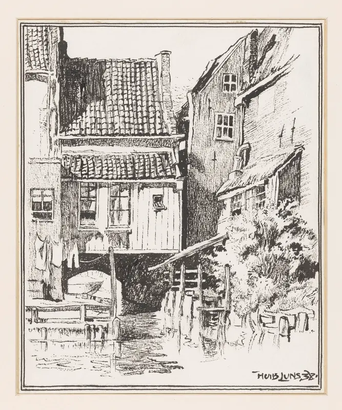 Waterpoortje naar de Zuiderhaven te Enkhuizen Wall Art by Unknown - High-Resolution Digital Print