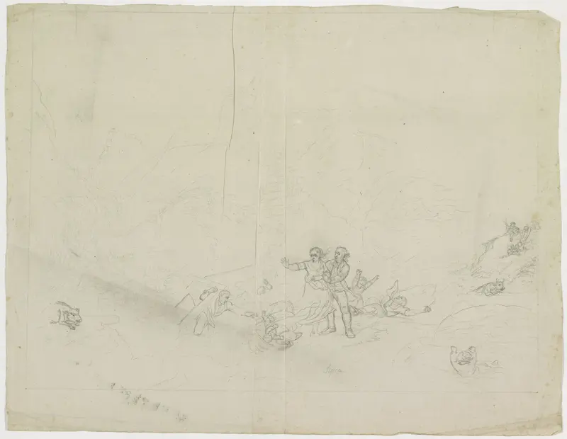 Watersnood van 1809 Wall Art by Cornelis van Hardenbergh - High-Resolution Digital Print