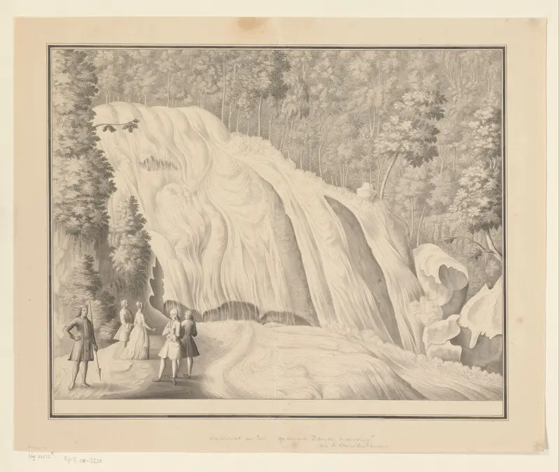Waterval in het Bantimurung-gebergte Wall Art by Unknown - High-Resolution Digital Print