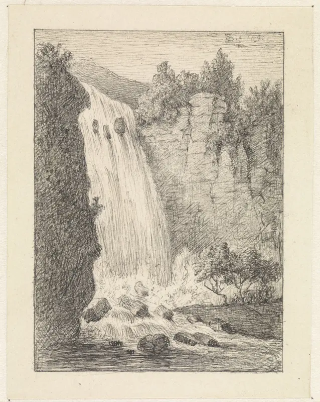 Waterval te Tequendama, Colombia Wall Art by Cornelis van der Griendt - High-Resolution Digital Print