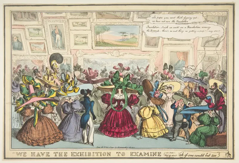 We Have the Exhibition to Examine Wall Art by William Heath ('Paul Pry') - High-Resolution Digital Print