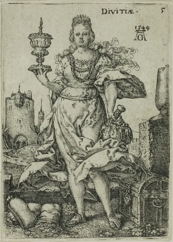 Wealth, plate five from Virtues and Vices