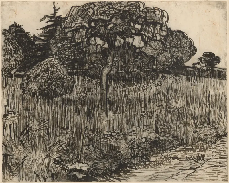 Weeping Tree Wall Art by Vincent van Gogh - High-Resolution Digital Print