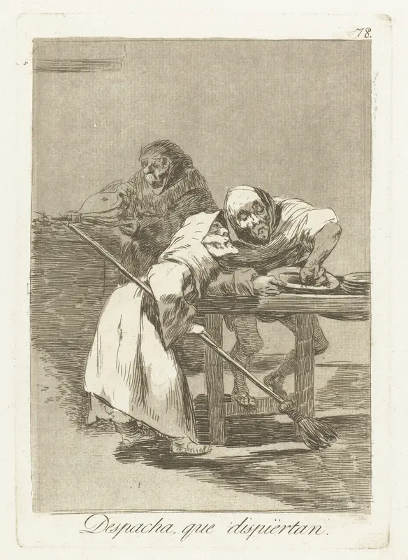 Wees snel, zij worden al wakker Wall Art by Francisco de Goya - High-Resolution Digital Print
