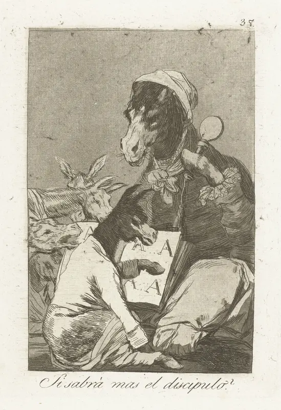 Weet de leerling misschien niet meer? Wall Art by Francisco de Goya - High-Resolution Digital Print