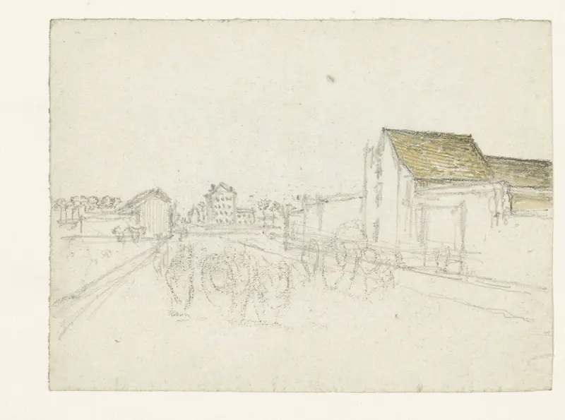 Weg aan de rand van de stad Wall Art by Georges Michel - High-Resolution Digital Print