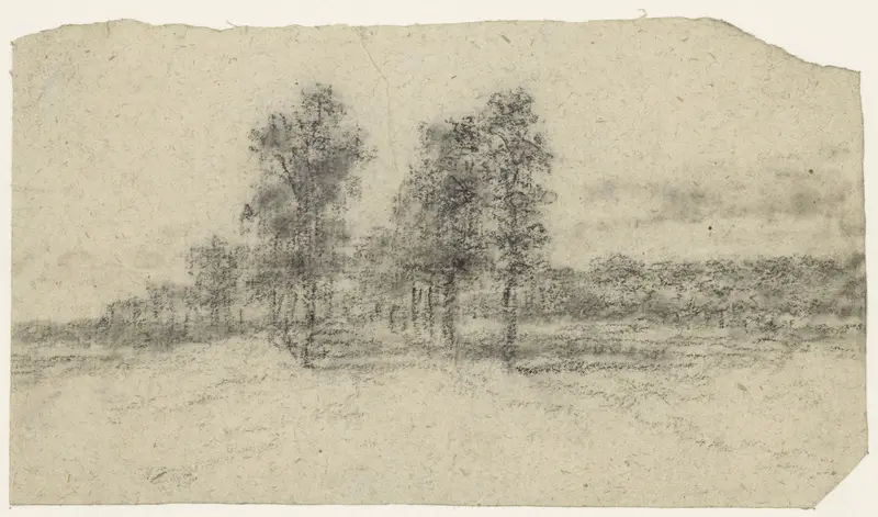 Weg met bomen Wall Art by Georges Michel - High-Resolution Digital Print