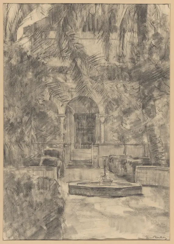 Weg naar het paviljoen van Karel V in het Koninklijk Paleis te Sevilla Wall Art by Unknown - High-Resolution Digital Print