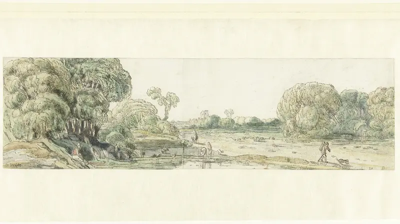 Weg tussen boomgroepen Wall Art by Jan van de Velde (II) - High-Resolution Digital Print