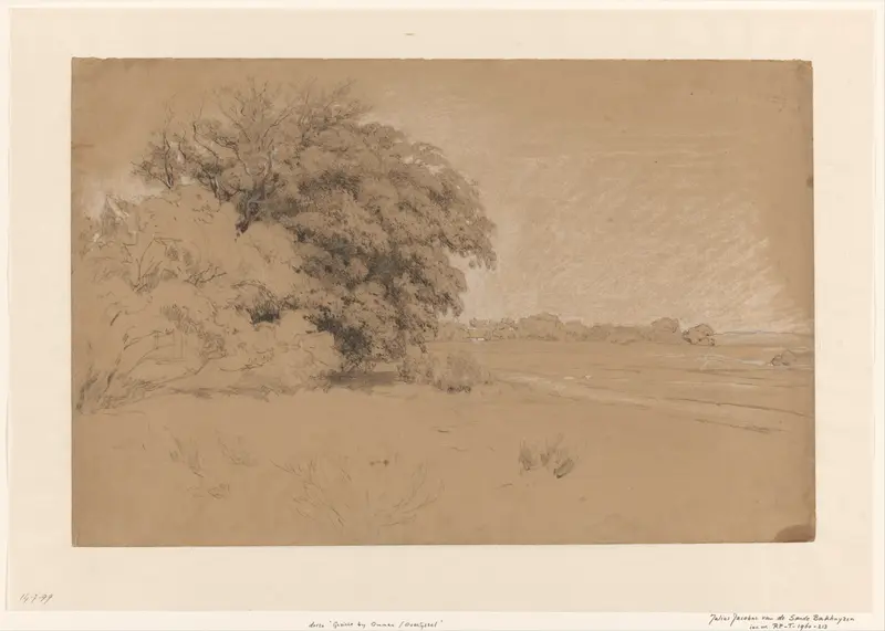 Weide met bomen, bij Ommen Wall Art by Julius Jacobus van de Sande Bakhuyzen - High-Resolution Digital Print