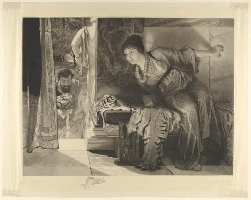 Welcome Footsteps (Well-known Footsteps) Wall Art by Sir Lawrence Alma-Tadema - High-Resolution Digital Print