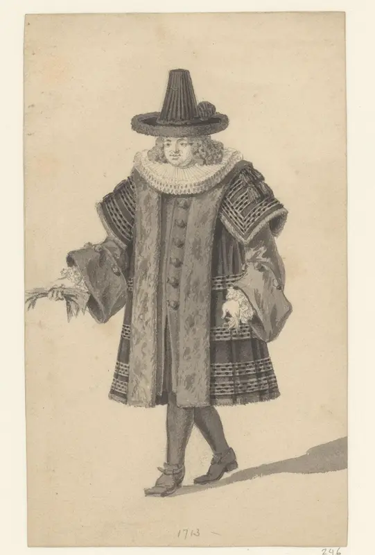 Welgestelde man, 1713 Wall Art by anonymous - High-Resolution Digital Print