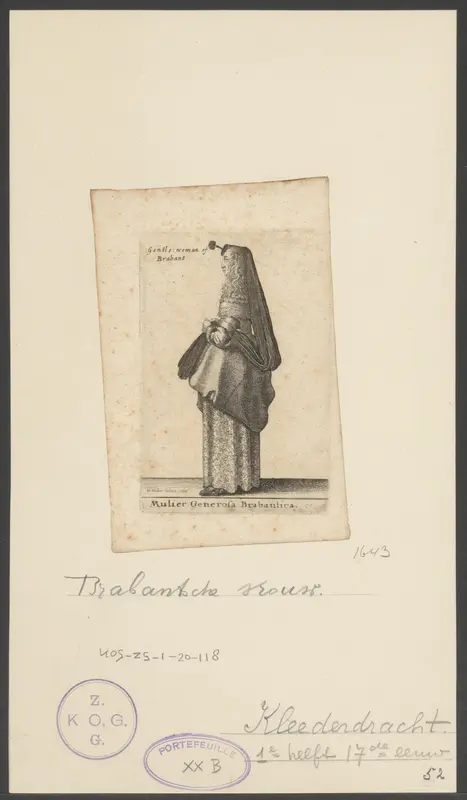 Welgestelde vrouw uit Brabant Wall Art by Unknown - High-Resolution Digital Print