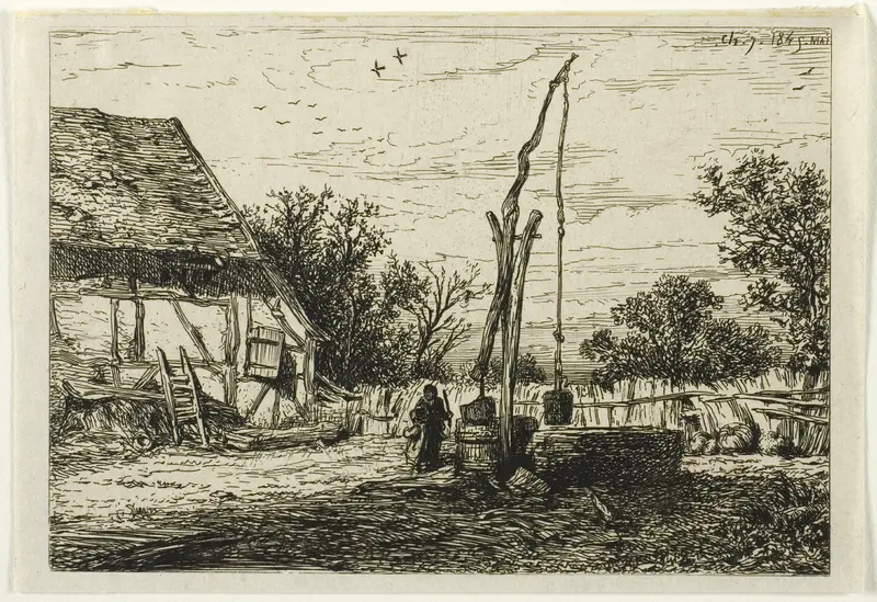 Well in a Farm Courtyard