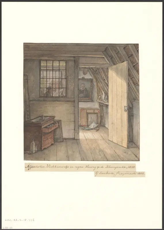 Werkkamer van de kunstenaar Wall Art by Unknown - High-Resolution Digital Print
