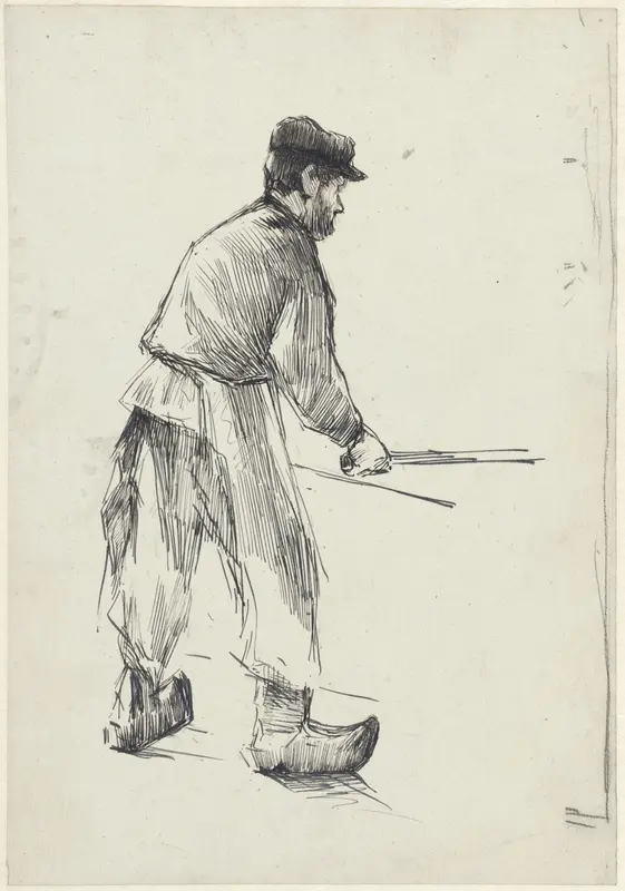 Werkman in de katoenververij Wall Art by Anthon Gerhard Alexander van Rappard - High-Resolution Digital Print