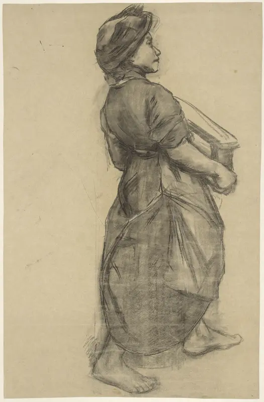 Werkster op een steenfabriek Wall Art by Anthon Gerhard Alexander van Rappard - High-Resolution Digital Print
