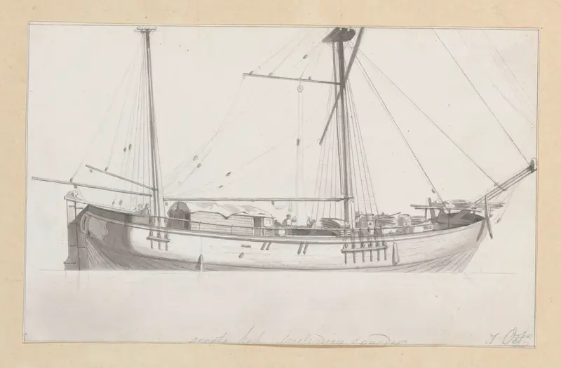 West-Indiëvaarder Wall Art by Hendrik Abraham Klinkhamer - High-Resolution Digital Print
